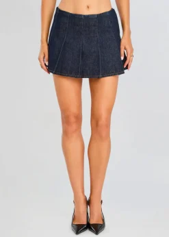 New - Gimlet Mid Rise Mini Skirt - Rinse Mini Skirts