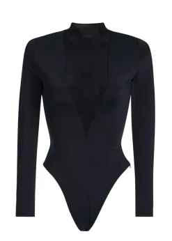 Hot - Jackie Mesh Bodysuit - Black Bodysuits