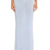 Outlet - Kora Knit Maxi Skirt - Ice Blue Long Skirts
