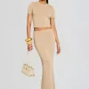 Fashion - Kora Knit Maxi Skirt - Stone Long Skirts