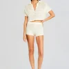 Hot - Nerina Crochet Hot Short - Porcelain Shorts