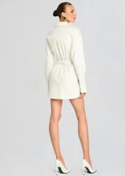 Outlet - Posh Poplin Shirt Dress - White Dresses | Mini Dresses