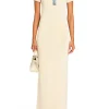 Hot - Reye Knit Maxi Dress - Eggshell/Coastline Long Dresses | Dresses