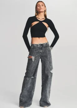 Online - Sierra Top - Black Crop Tops
