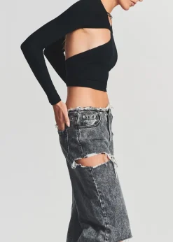 Online - Sierra Top - Black Crop Tops
