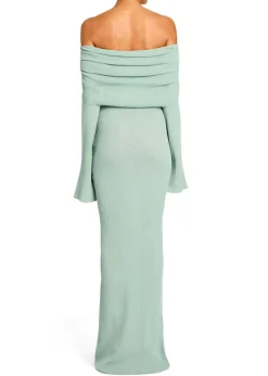 Outlet - Xenia Knit Maxi Dress - Frosted Sea Long Dresses | Dresses