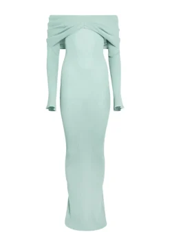 Outlet - Xenia Knit Maxi Dress - Frosted Sea Long Dresses | Dresses