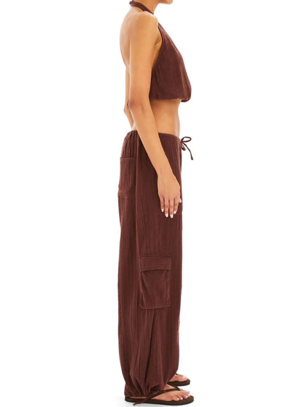 Hot - Yen Gauze Halter Top - Coconut Crop Tops