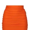 New - Alison Lycra Skirt - Bright Orange Coverups | Mini Skirts