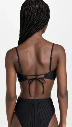 Online - Anna Bikini Top - Black Bikini