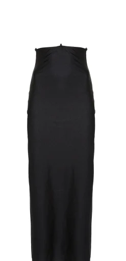 Best - Gabriella Lycra Maxi Skirt - Black Long Skirts