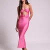 Hot - Ida Lycra Midi Dress - Rose Blossom Dresses | Midi
