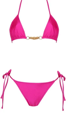 Sale - Jade Bikini Top - Pink Bikini