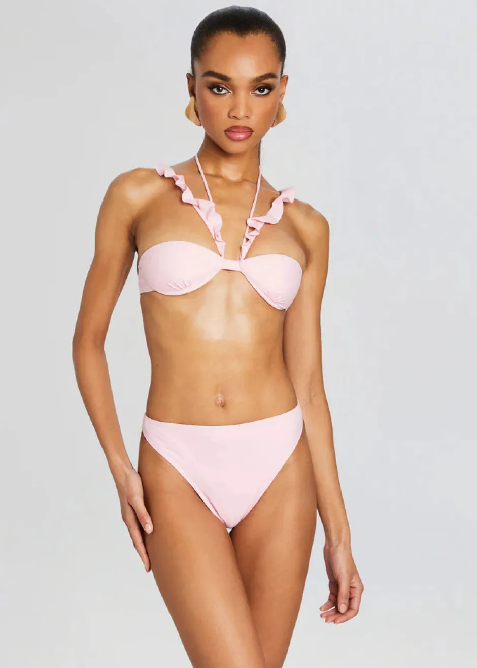 Online - Leopold Bikini Top - Baby Pink Bikini