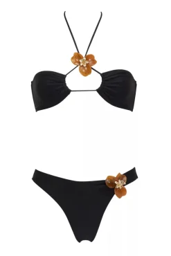Hot - Medea Bikini Bottom - Black Bikini