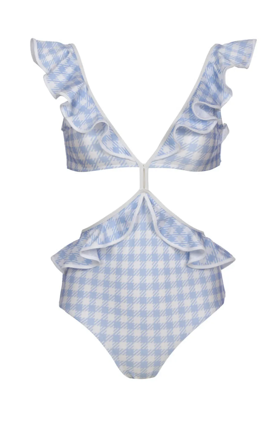 Online - Zoe One Piece - Light Blue Gingham One Piece