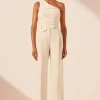 Online - Beau One Shoulder Bodysuit - Rice Bodysuits