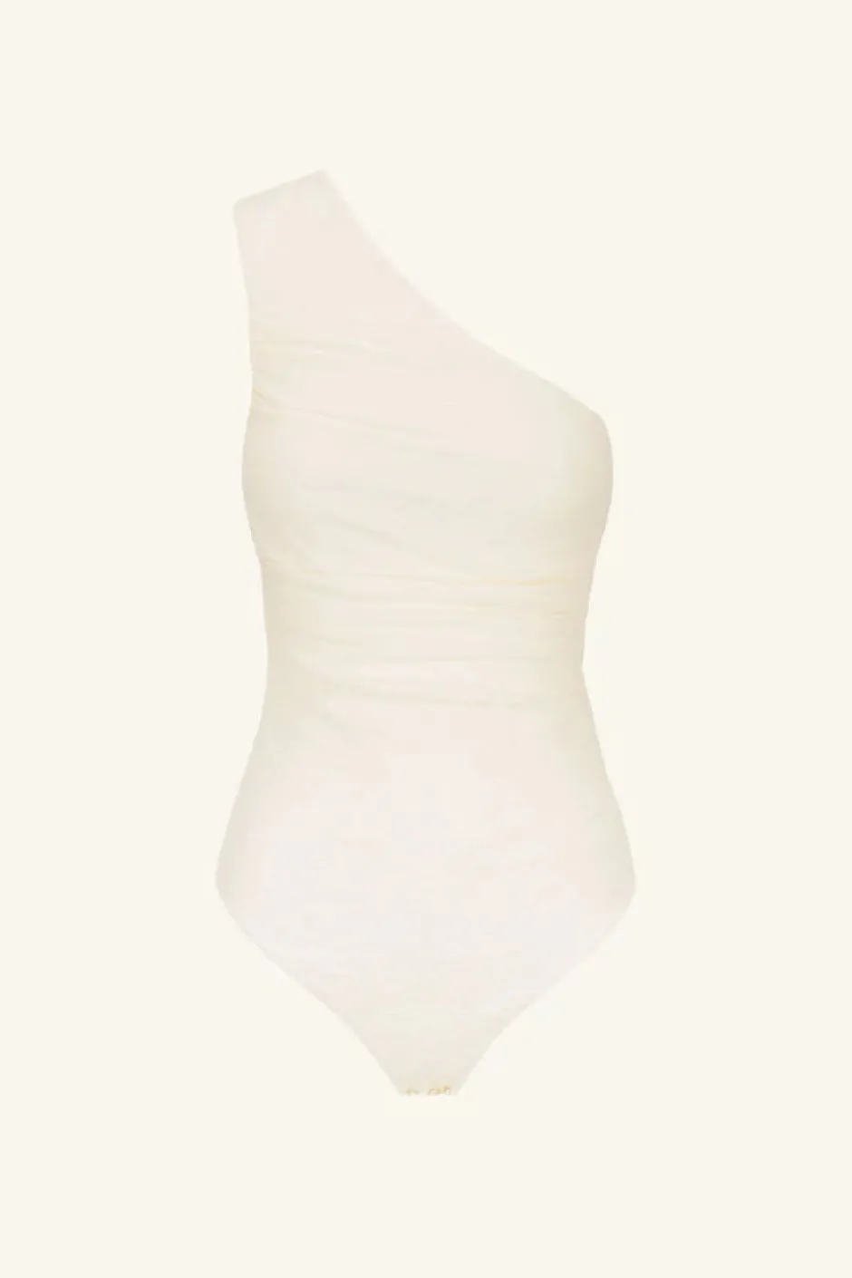 Online - Beau One Shoulder Bodysuit - Rice Bodysuits