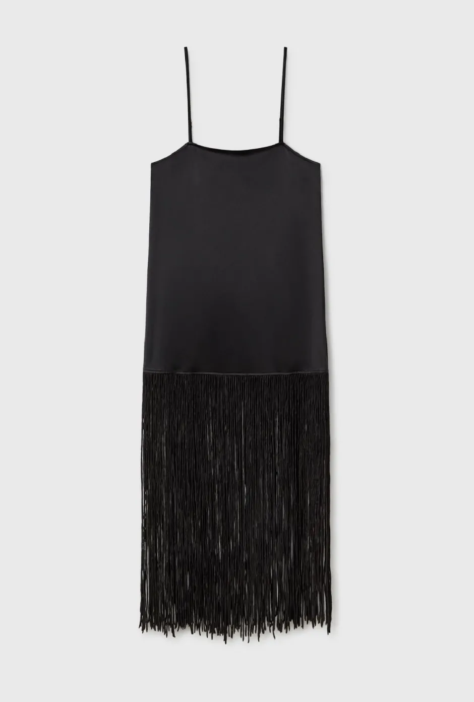 New - Fringe Dress - Black Dresses | Midi
