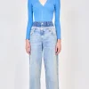 Best - Ailany Rib Knit Cardigan - Blue Hydrangea Sweaters & Knits