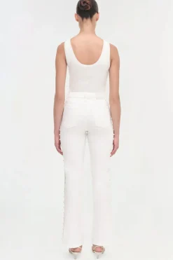 Discount - Amelia Denim - Ivory Pants