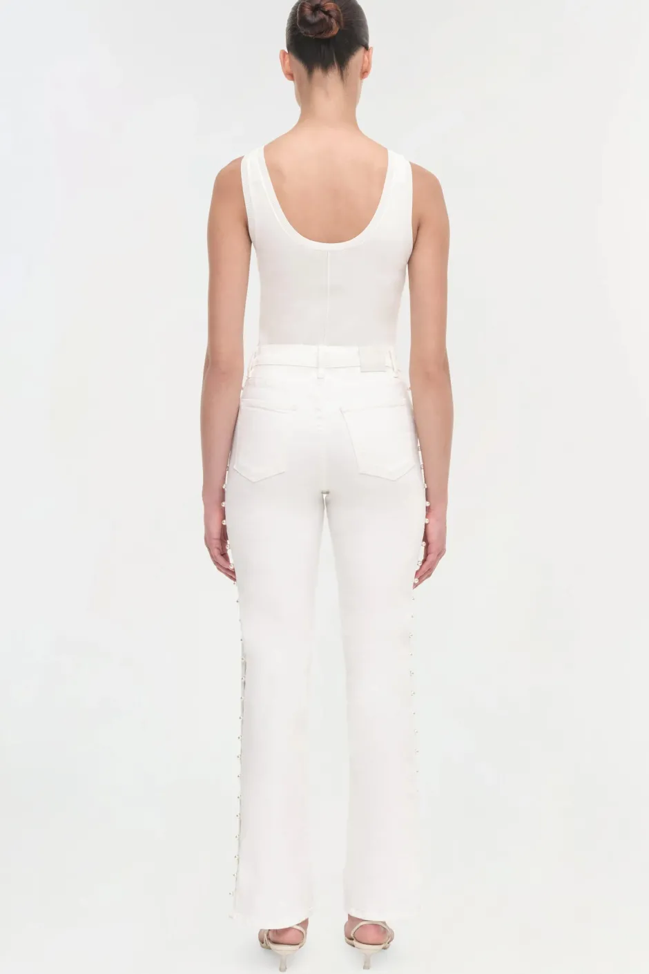 Discount - Amelia Denim - Ivory Pants