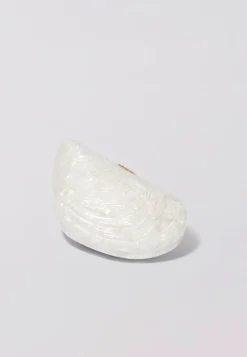 Online - Bridget Pearl Oyster Clutch - Ivory Handbags