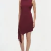 Best - Claire Dress - Oxblood Dresses | Midi