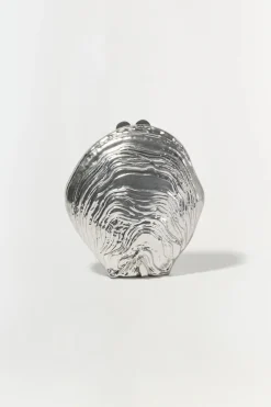 Online - Cove Shell Clutch - Silver Handbags