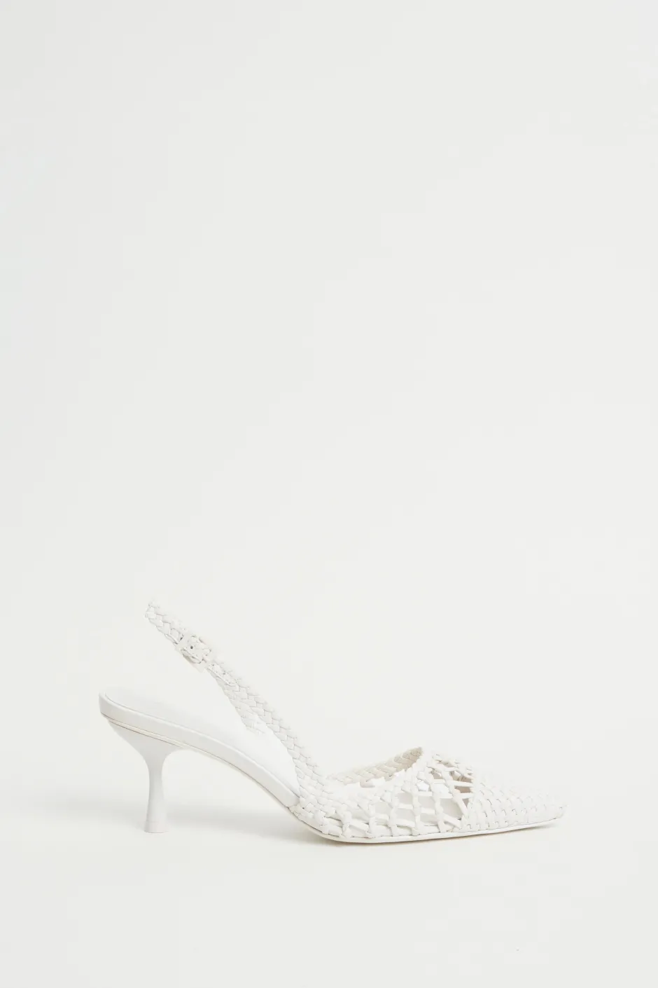 New - Dylan Woven Slingback - Ivory Shoes