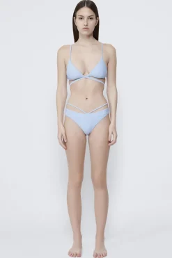 Sale - Emmalyn Strappy Bikini Bottom - Marina Blue Bikini