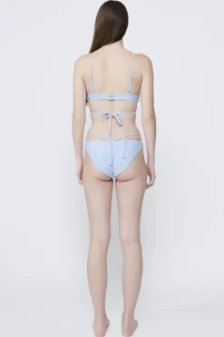 Outlet - Harlen Tie Back Bikini Top - Marina Blue Bikini