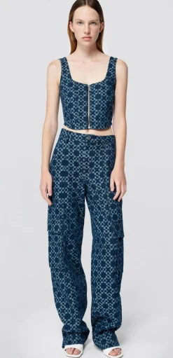 Hot - Krista Top - Rinse Denim | All Denim