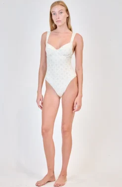 Fashion - Lexi Bustier One Piece Swimsuit - Sand One Piece