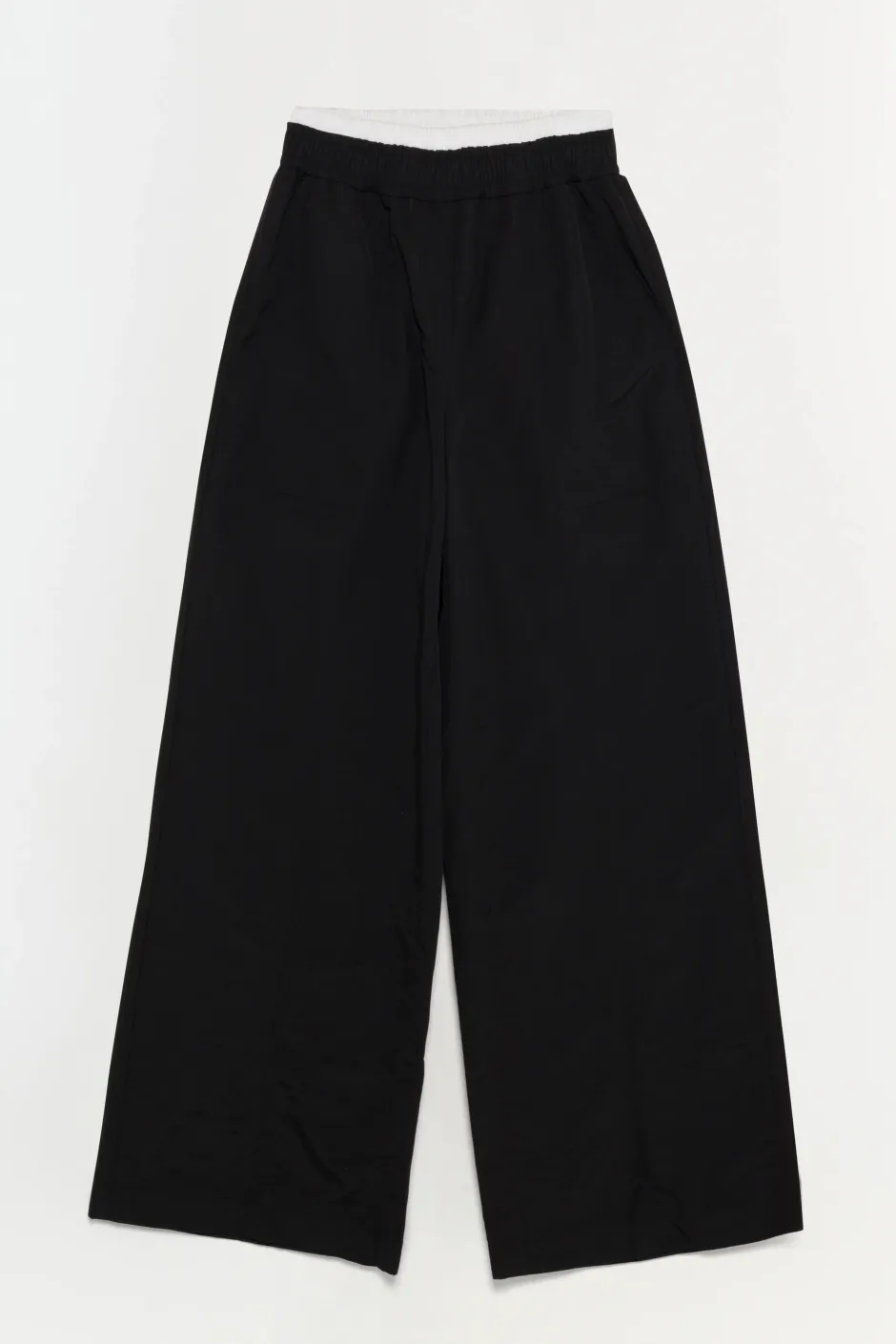 New - Olly Double Waistband Pant - Black Multi Pants