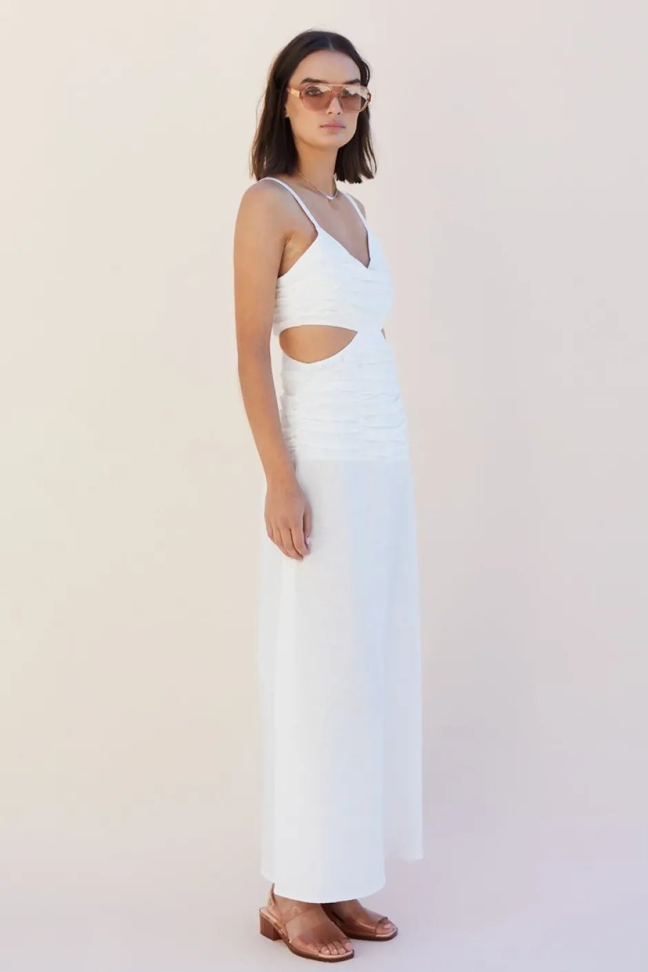 Discount - Aster Cutout Maxi Dress - White Dresses | Long Dresses