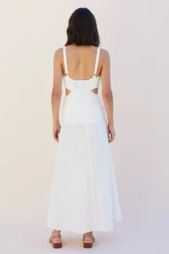 Discount - Aster Cutout Maxi Dress - White Dresses | Long Dresses