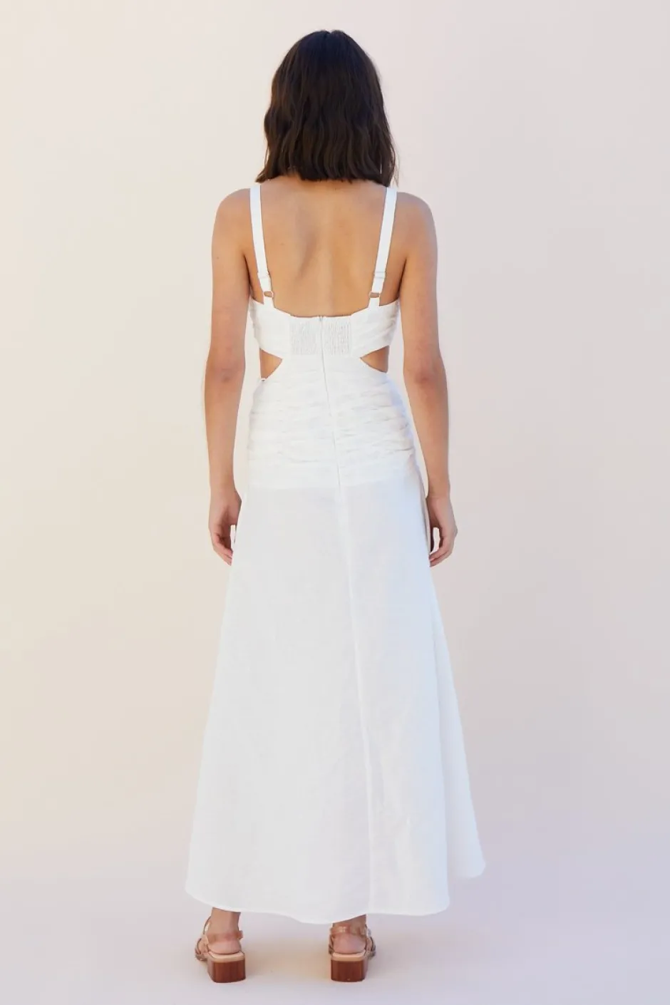 Discount - Aster Cutout Maxi Dress - White Dresses | Long Dresses