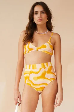 Best - Cloud Scoop Bikini Top - Cloud Print Bikini