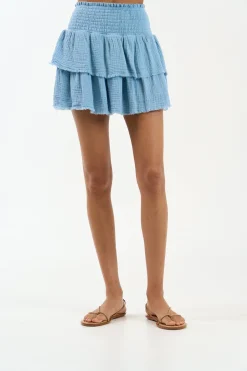 Best - Lara Skirt - Dusty Blue Mini Skirts