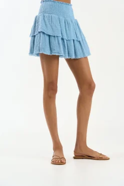 Best - Lara Skirt - Dusty Blue Mini Skirts