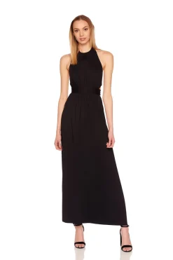 Discount - High Neck Low Back Maxi Dress In Multiple Colors Dresses | Long Dresses