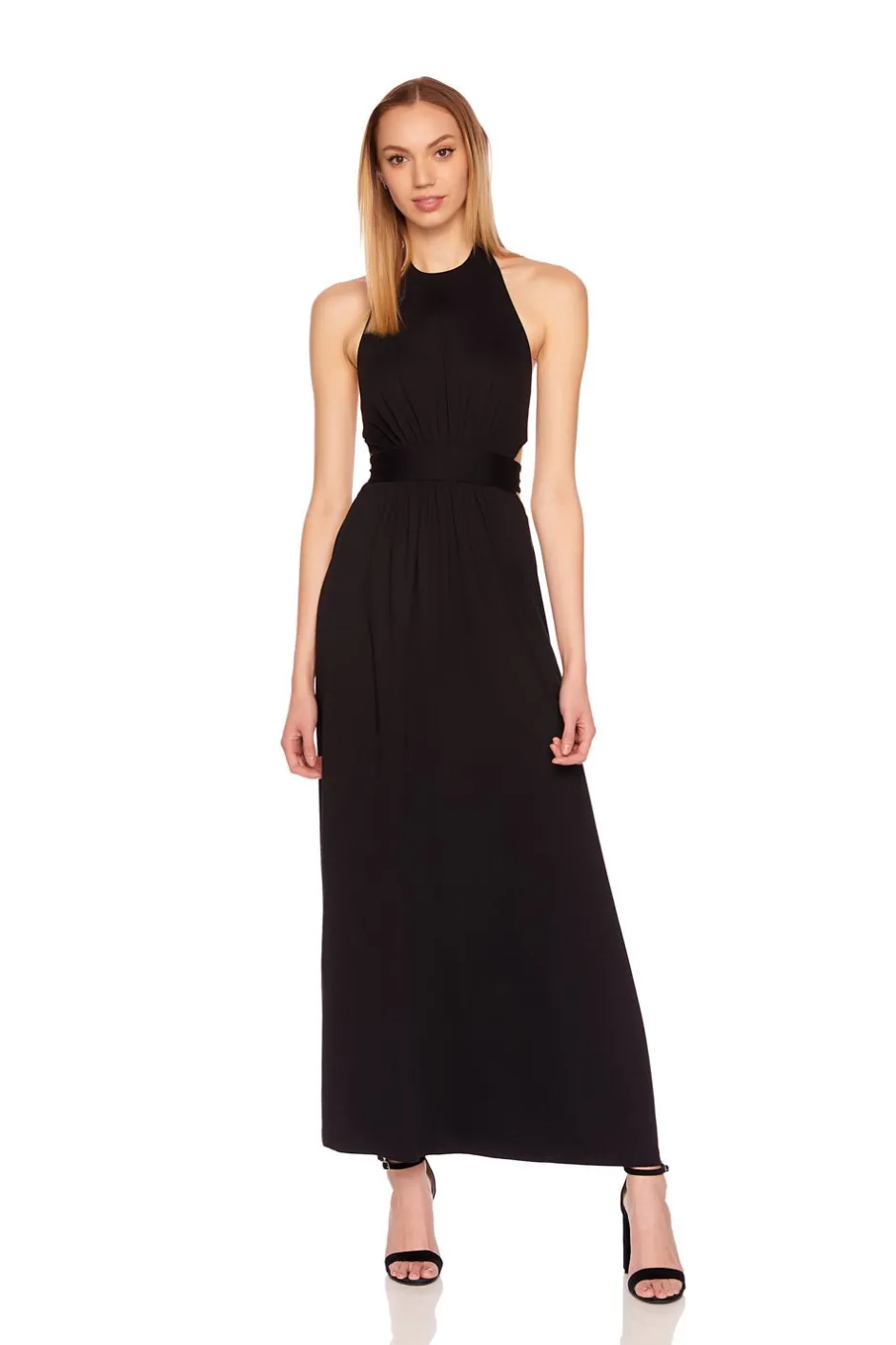 Discount - High Neck Low Back Maxi Dress In Multiple Colors Dresses | Long Dresses