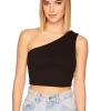 Outlet - One Shoulder Crop Top In Multiple Colors Crop Tops