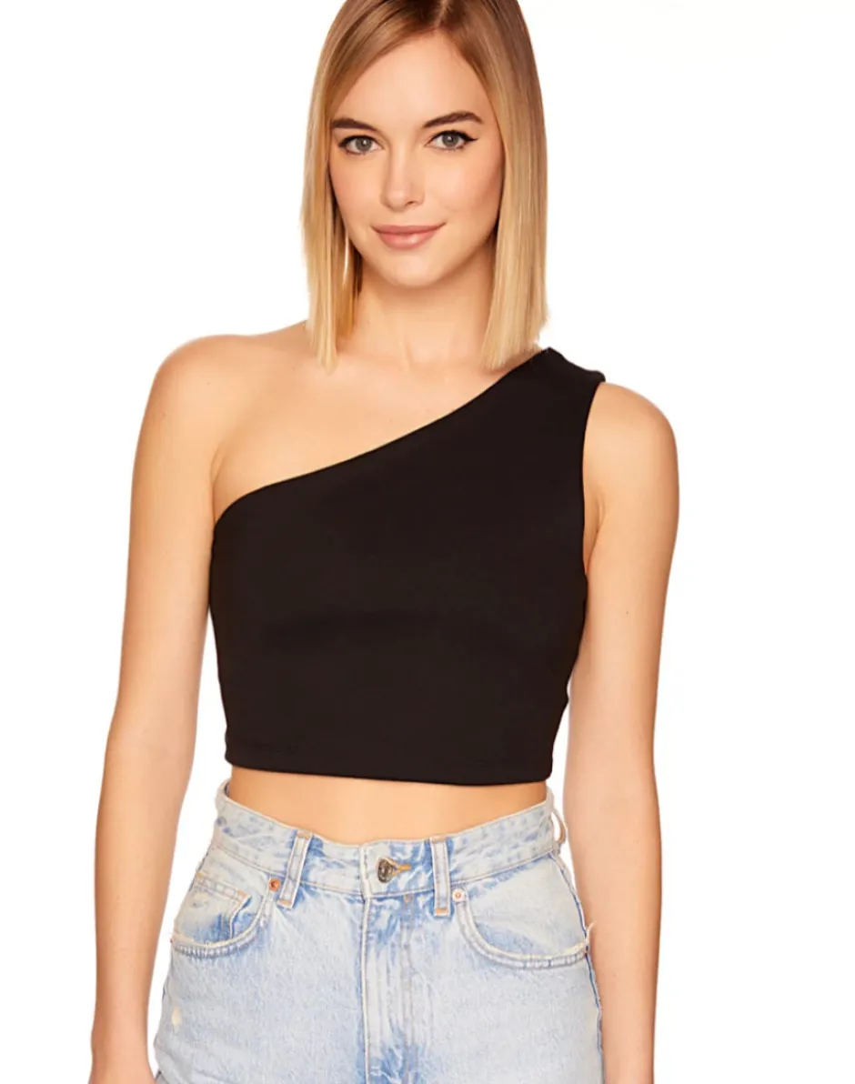 Outlet - One Shoulder Crop Top In Multiple Colors Crop Tops