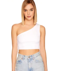 Outlet - One Shoulder Crop Top In Multiple Colors Crop Tops