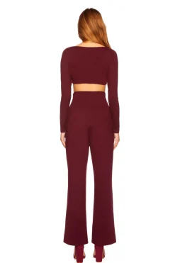 Clearance - Reverse Sweatheart Crop Top - Port Crop Tops