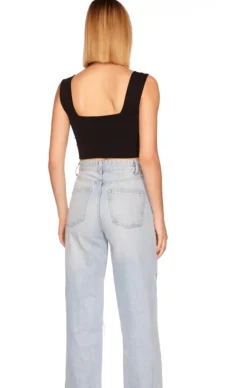 Best - Wide Strap Crop Top In Multiple Colors Crop Tops