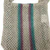 Clearance - Dolly Oui Oui - Natural/Aqua/Lilac Handbags