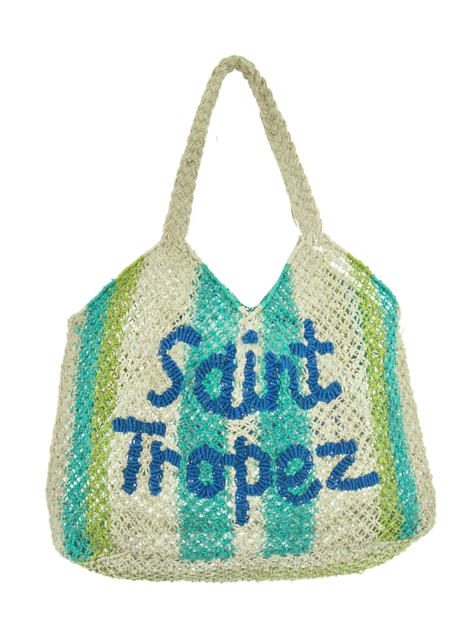 Best - Saint Tropez - Natural/Lime/Aqua/Cobalt Handbags
